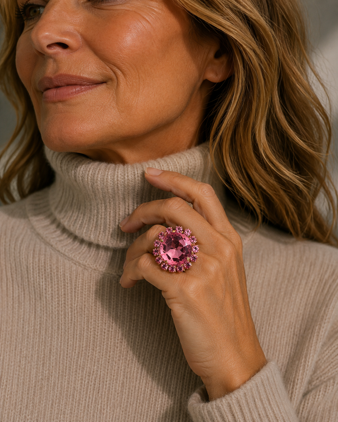 Anillo Pink Statement