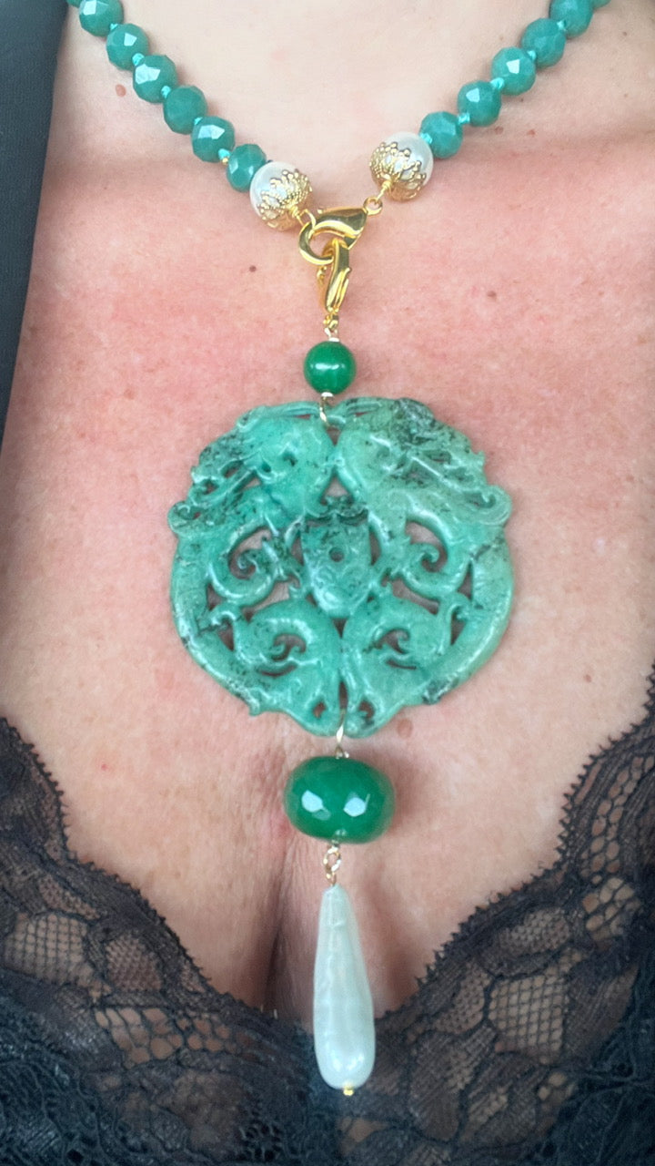 Colgante Mandala en verde
