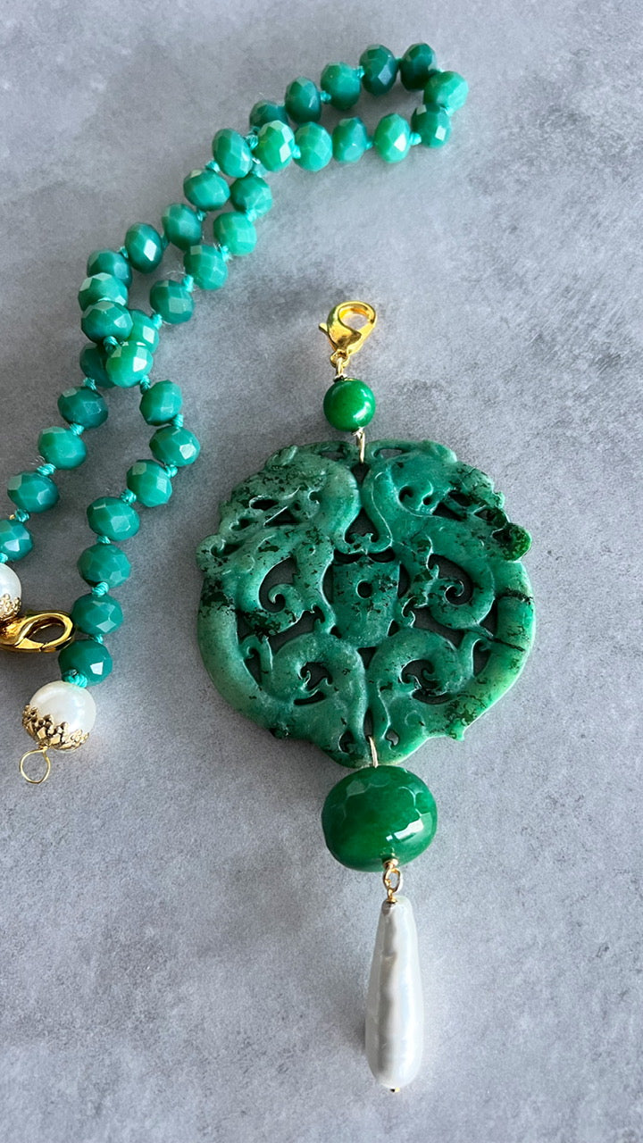Colgante Mandala en verde