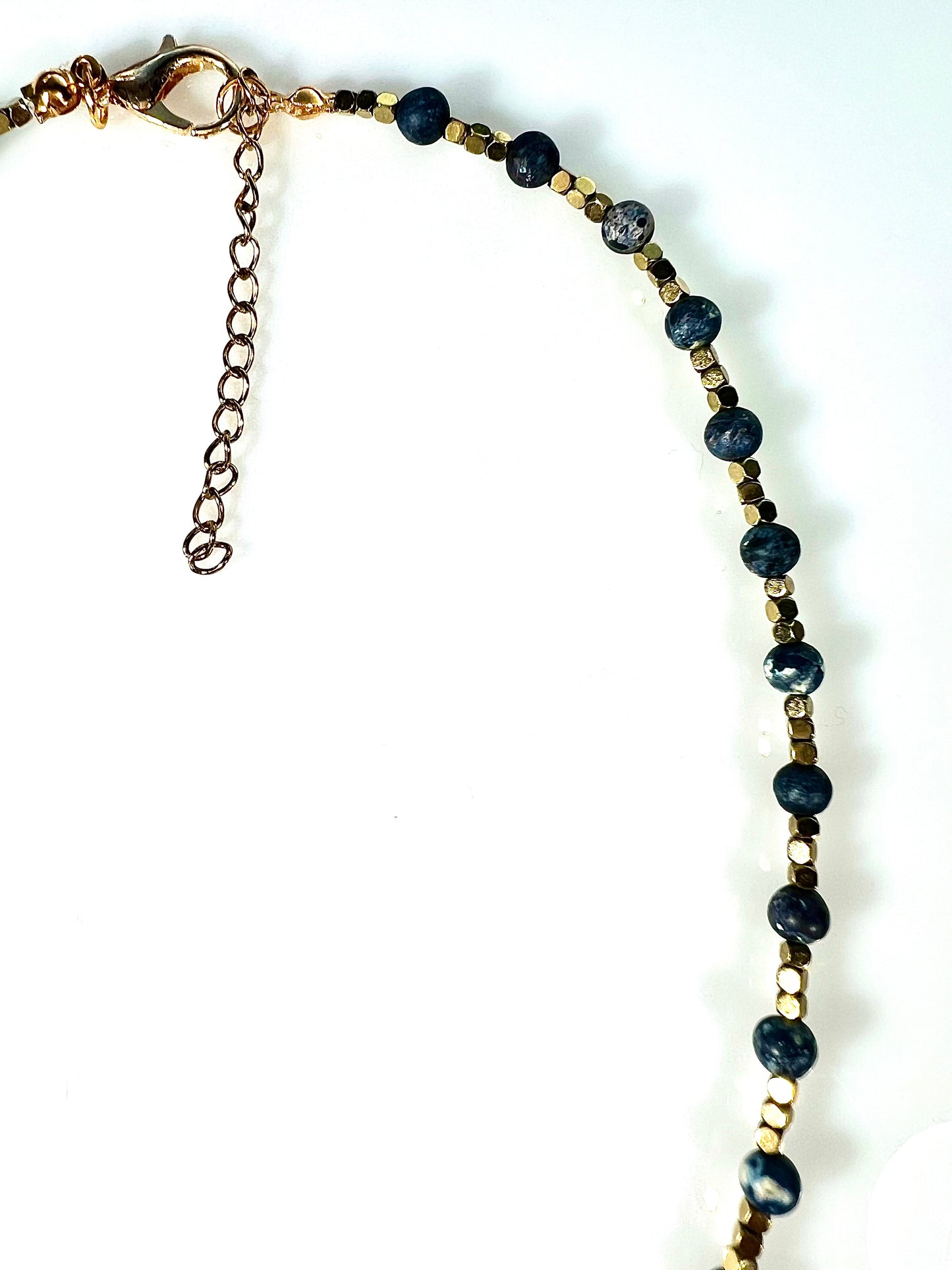 Collar Flor en turquesa