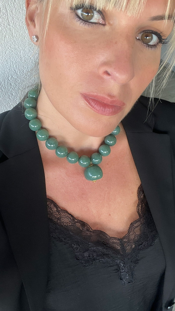Collar Tessa en verde