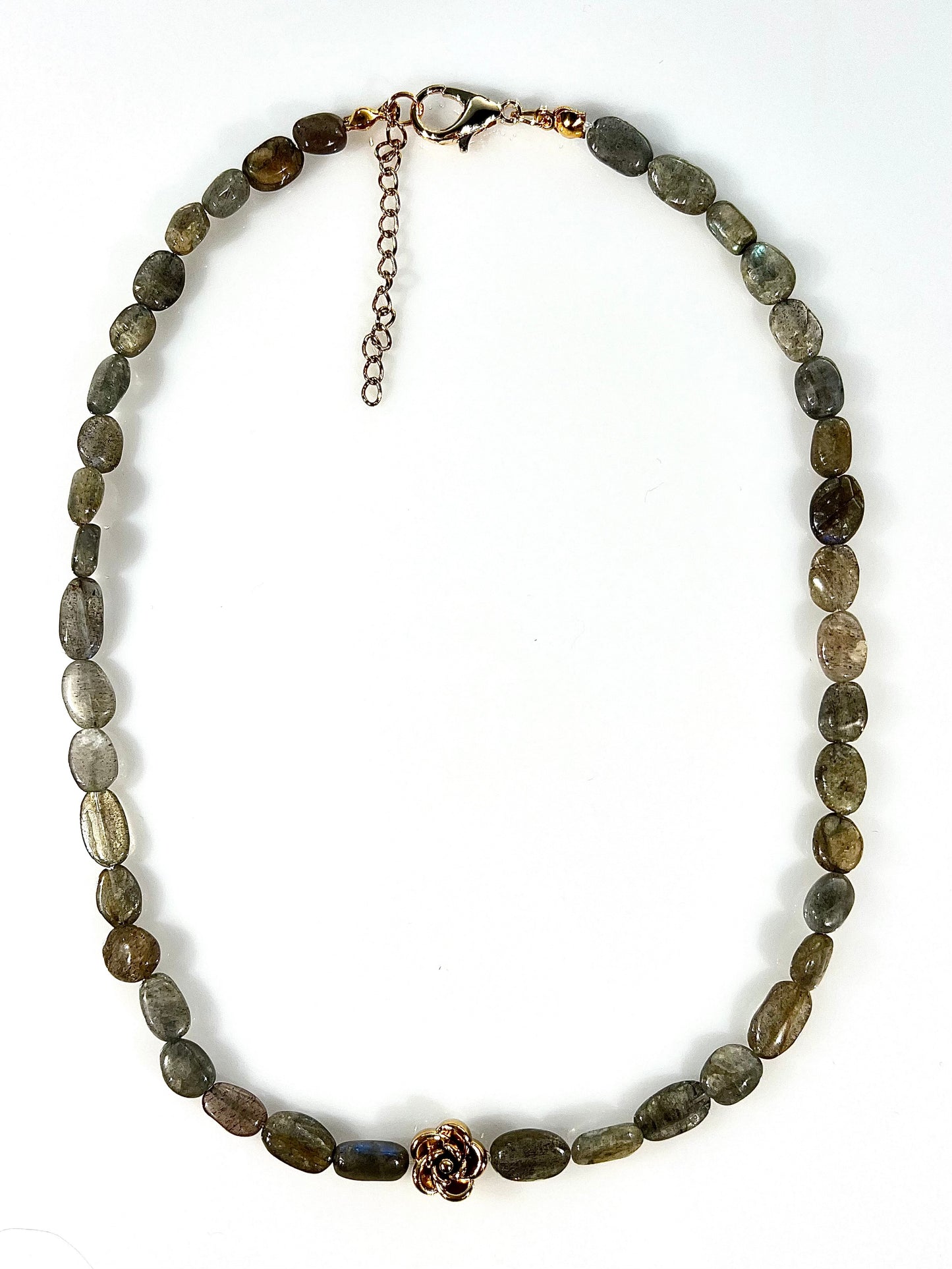 Collar Flor en labradorita