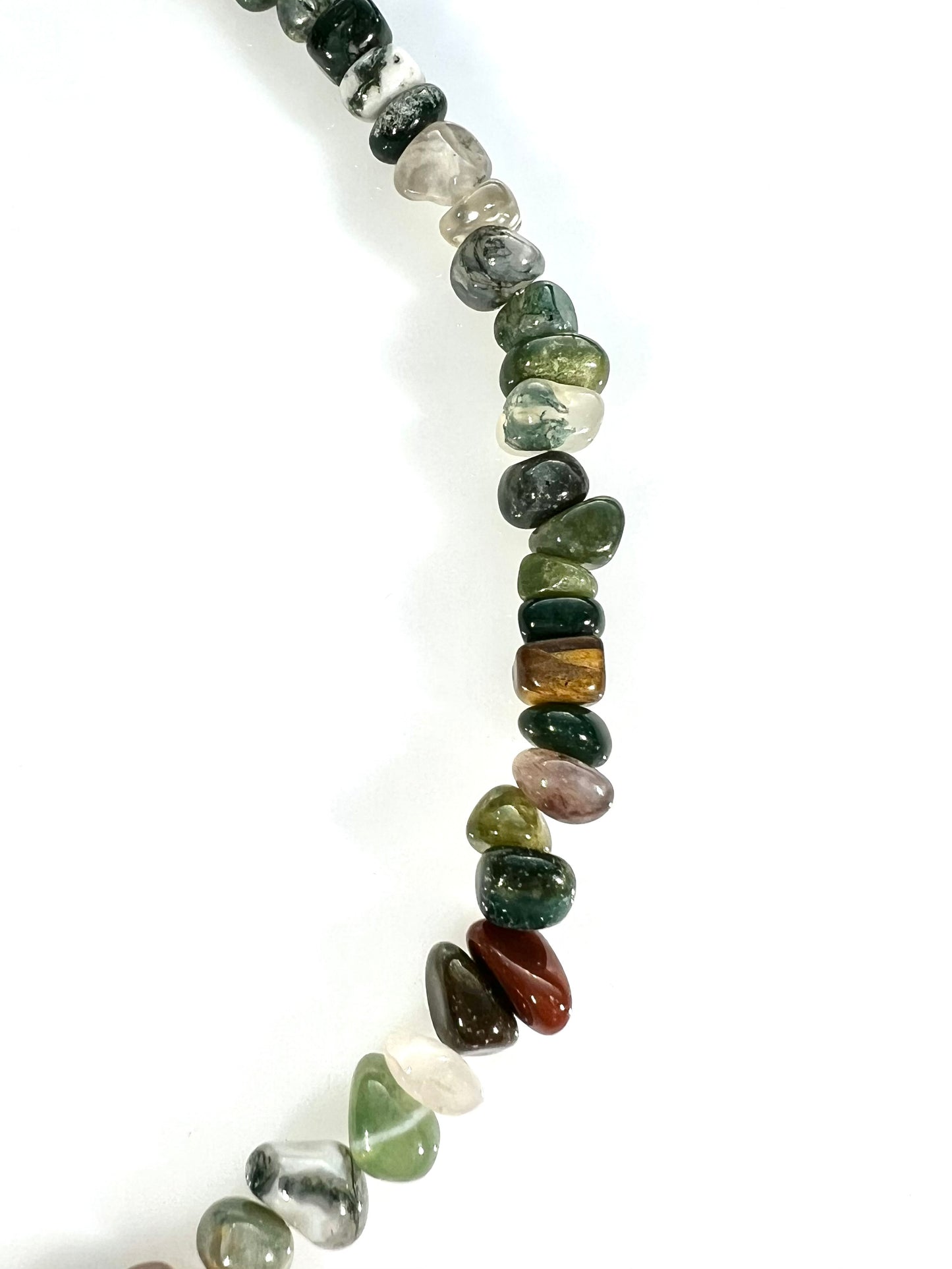 Collar Flor en agate indio