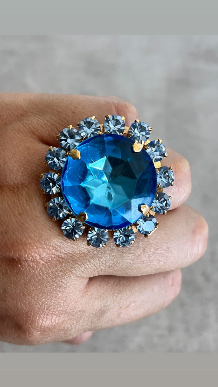 Anillo FLOWER en azul