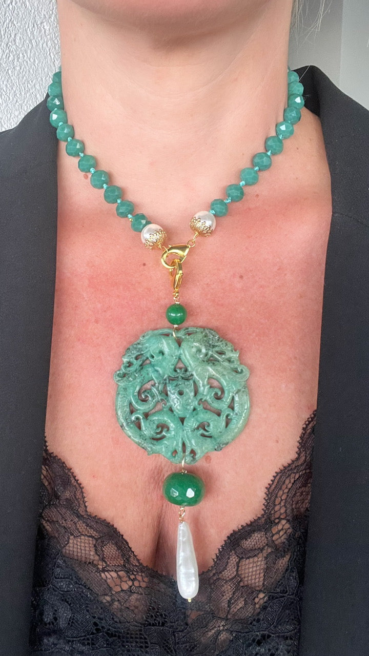 Colgante Mandala en verde
