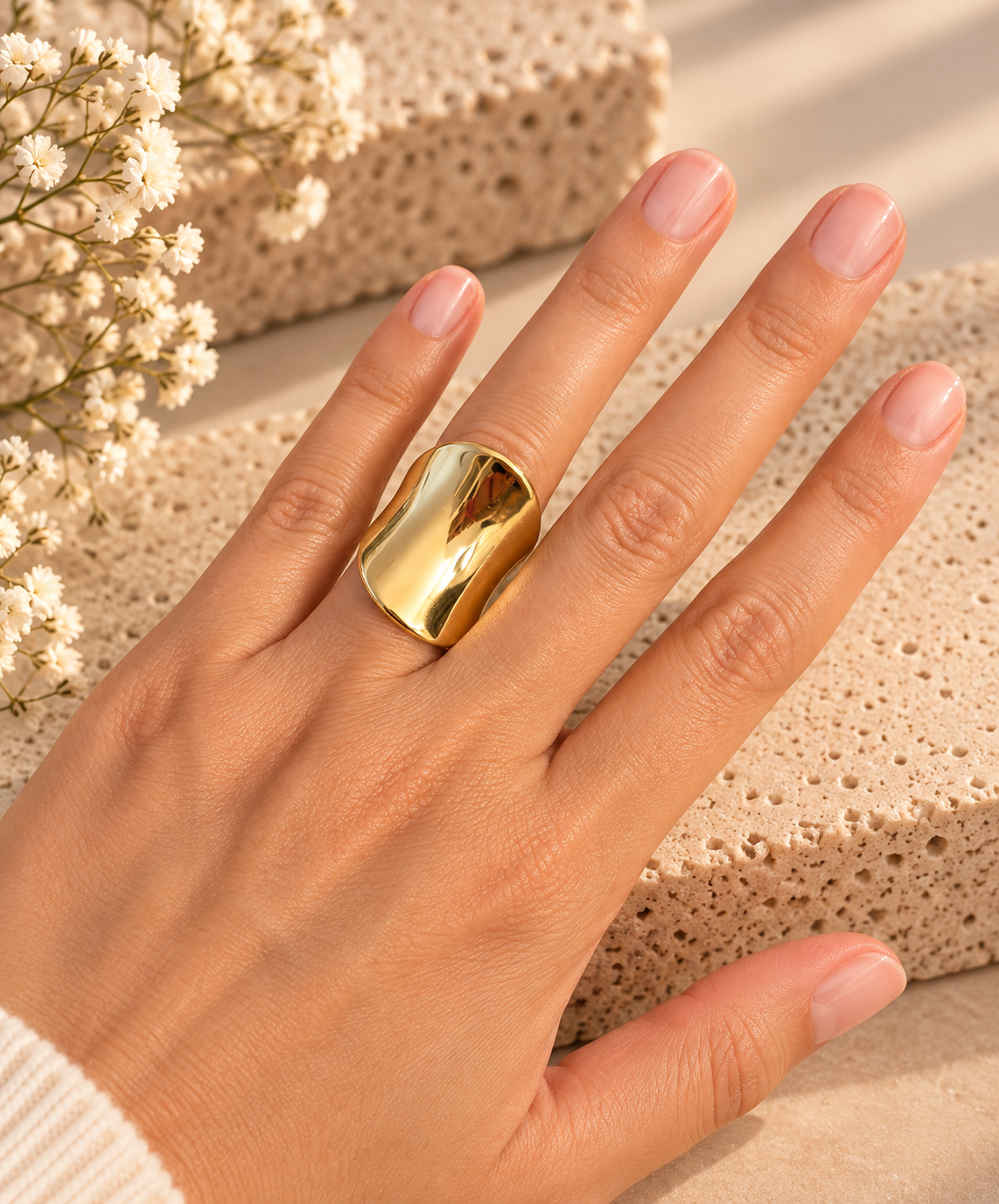 Anillo Sculpt Gold