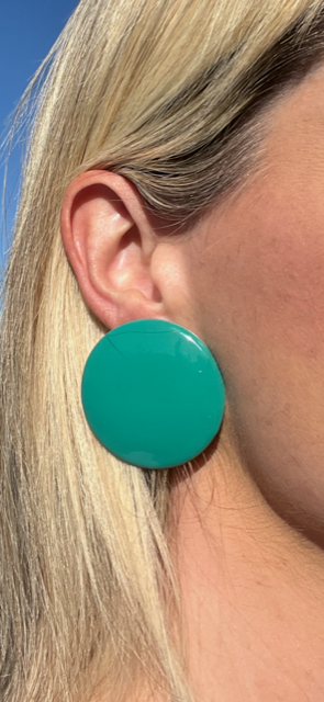 Pendientes grandes verdes