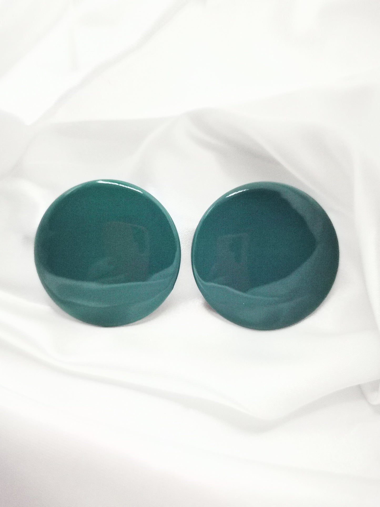 Pendientes grandes verdes
