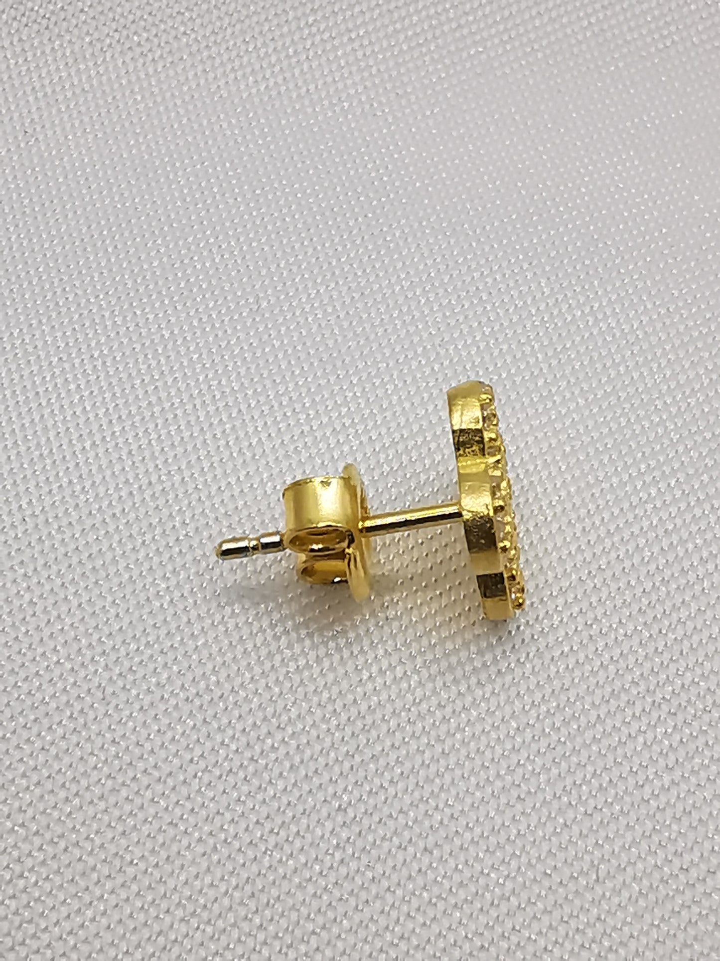 Pendientes dormilonas trébol oro