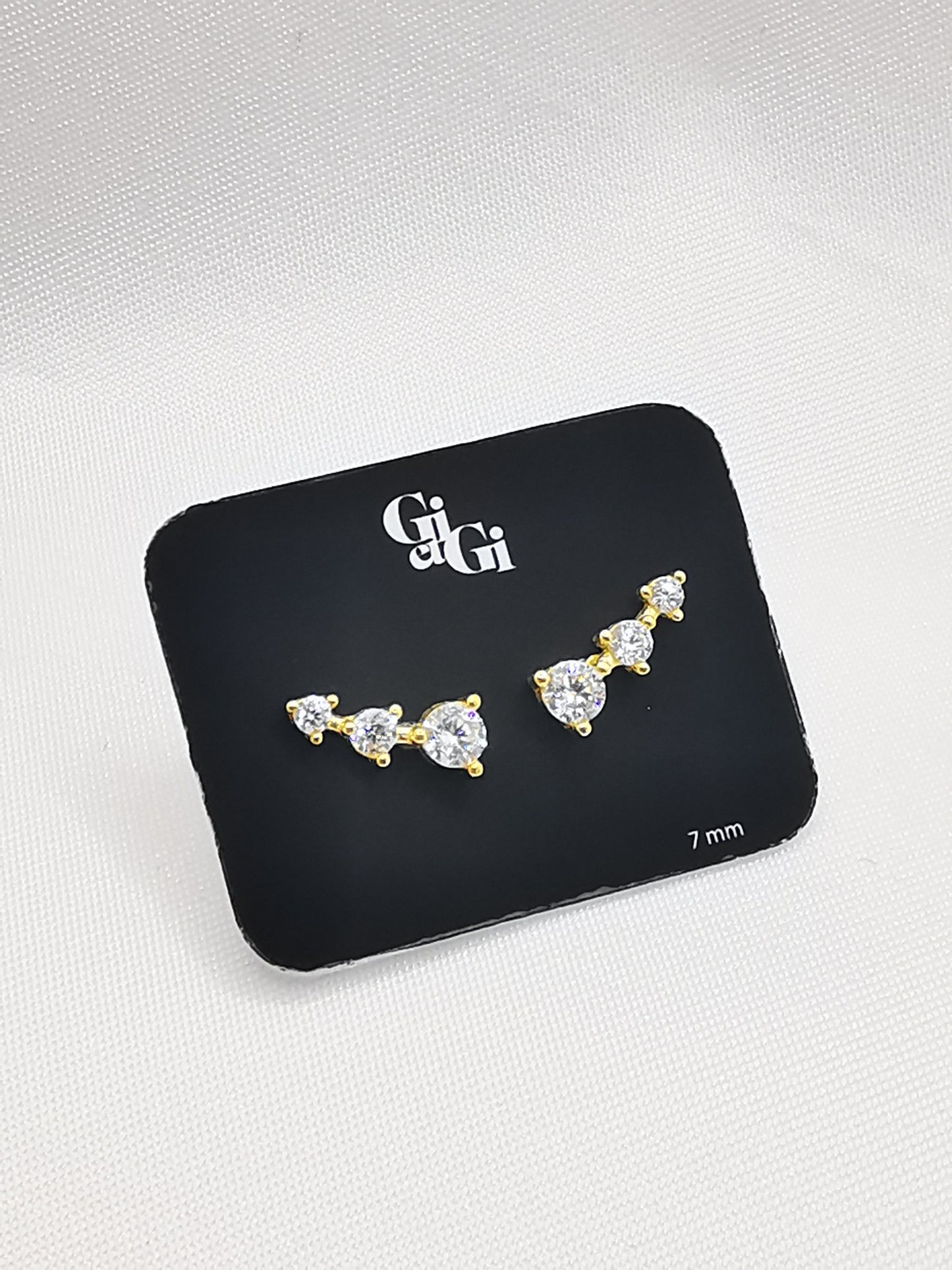 Pendientes trepadoras oro