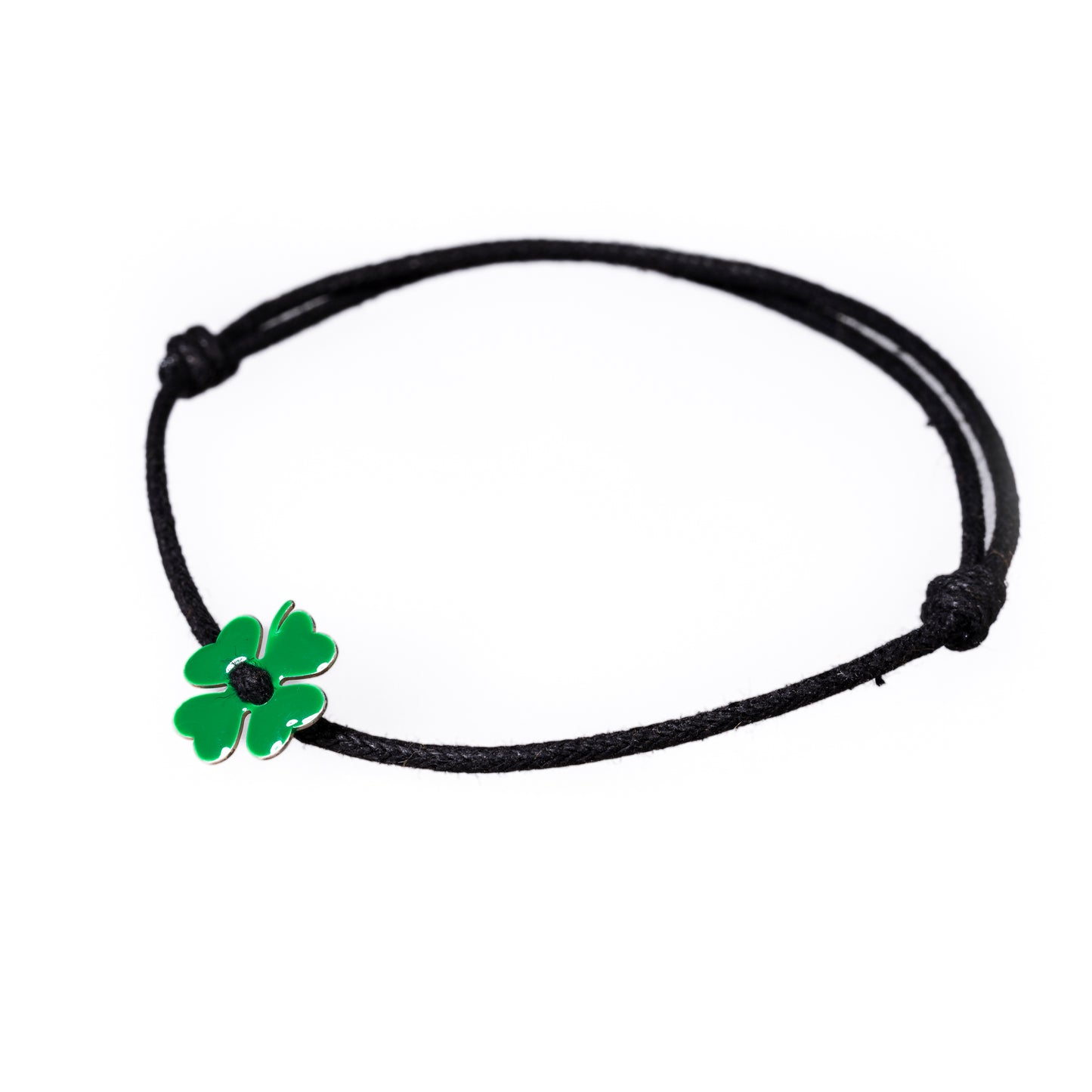 Trébol verde de la buena suerte