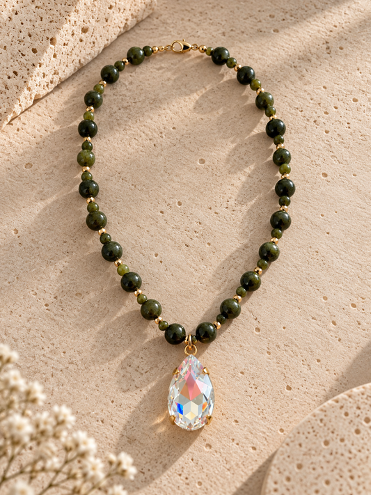 Collar Goccia Verde