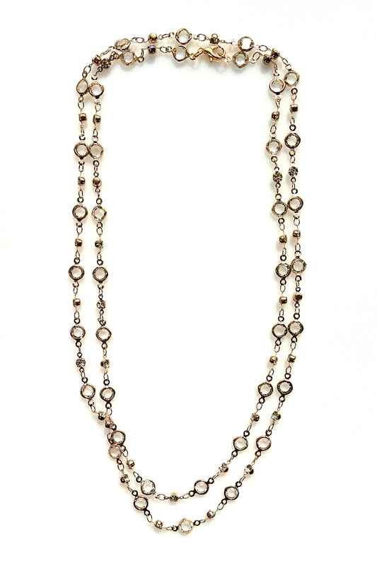 Collar largo Alba brillante