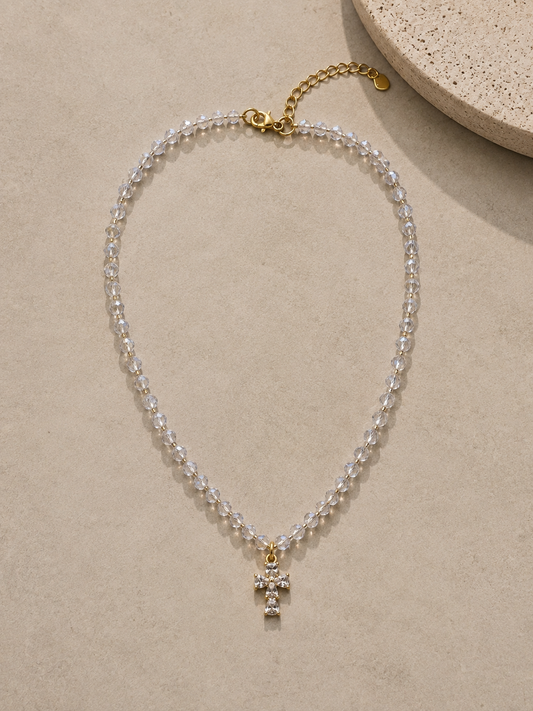 Collar Crystal Cross