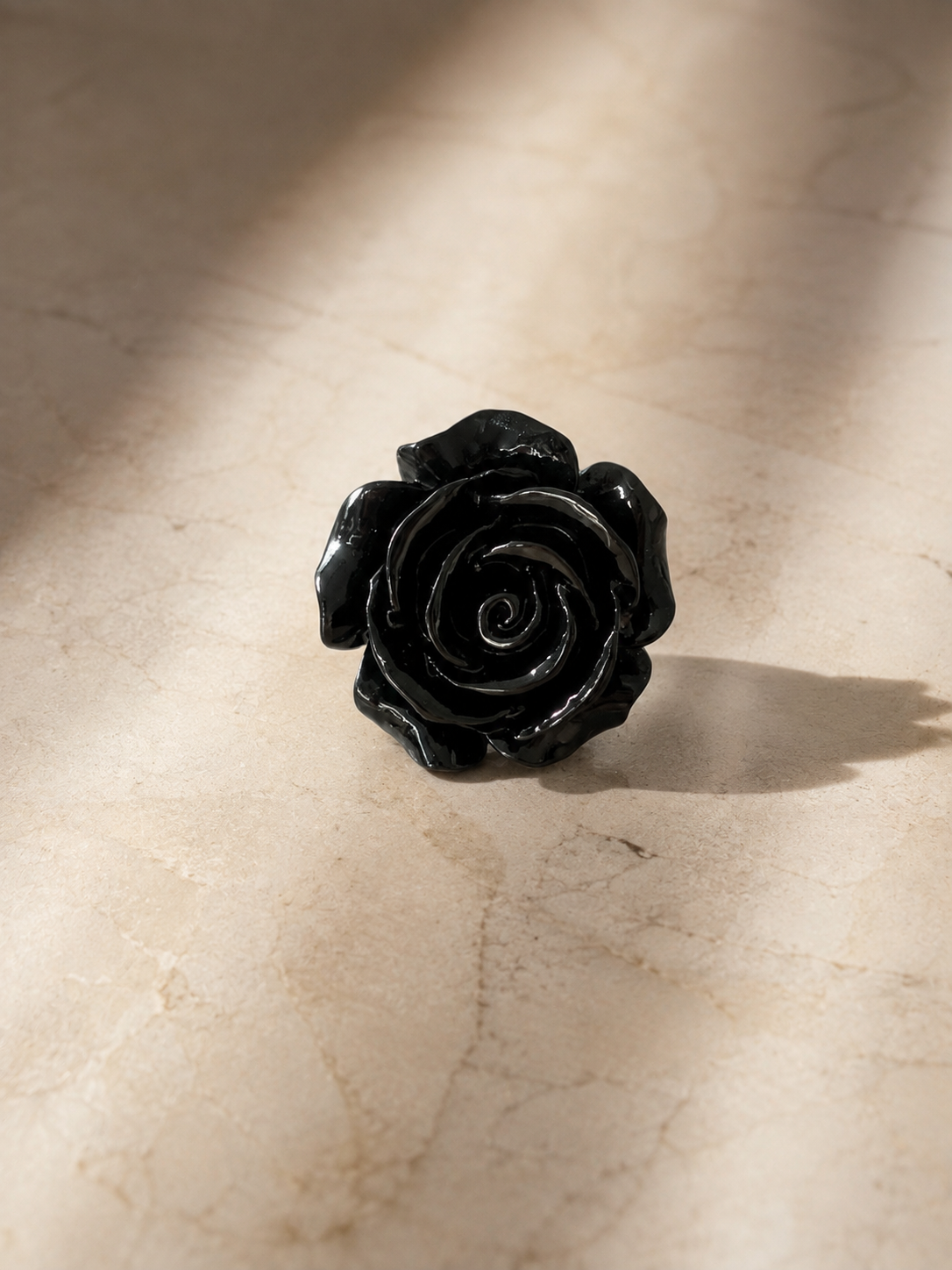 Anillo Flor Negra