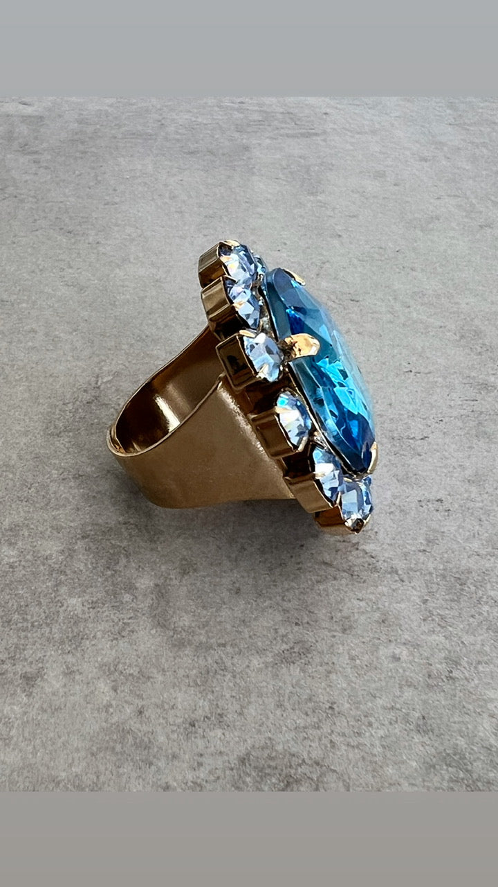 Anillo FLOWER en azul