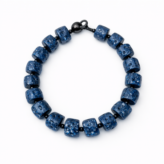 Collar Barilotto en azul jean