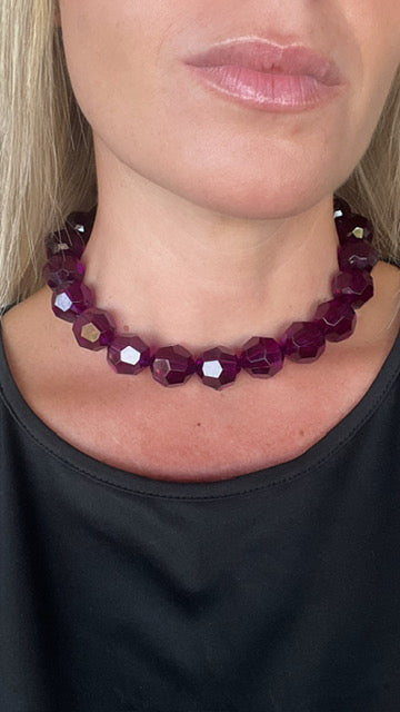 Collar cristallo violeta