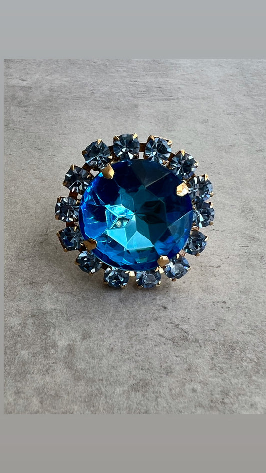 Anillo FLOWER en azul