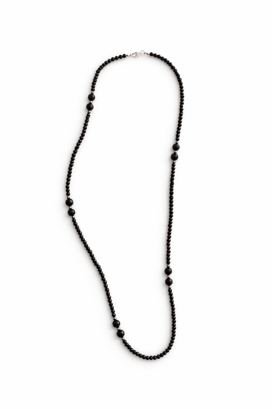 Collar largo ónix