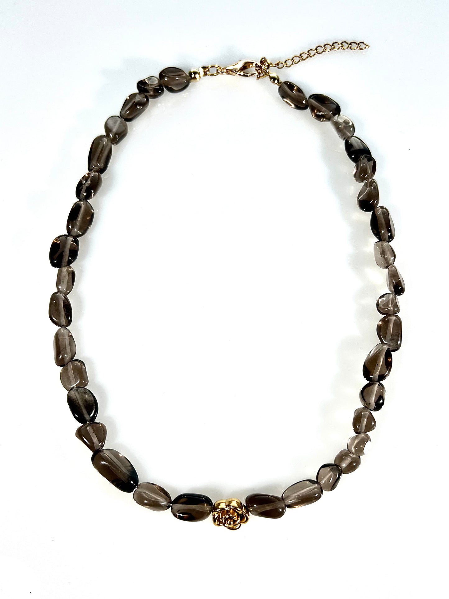 Collar Flor en cuarzo