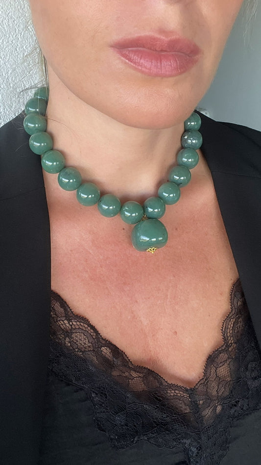 Collar Tessa en verde