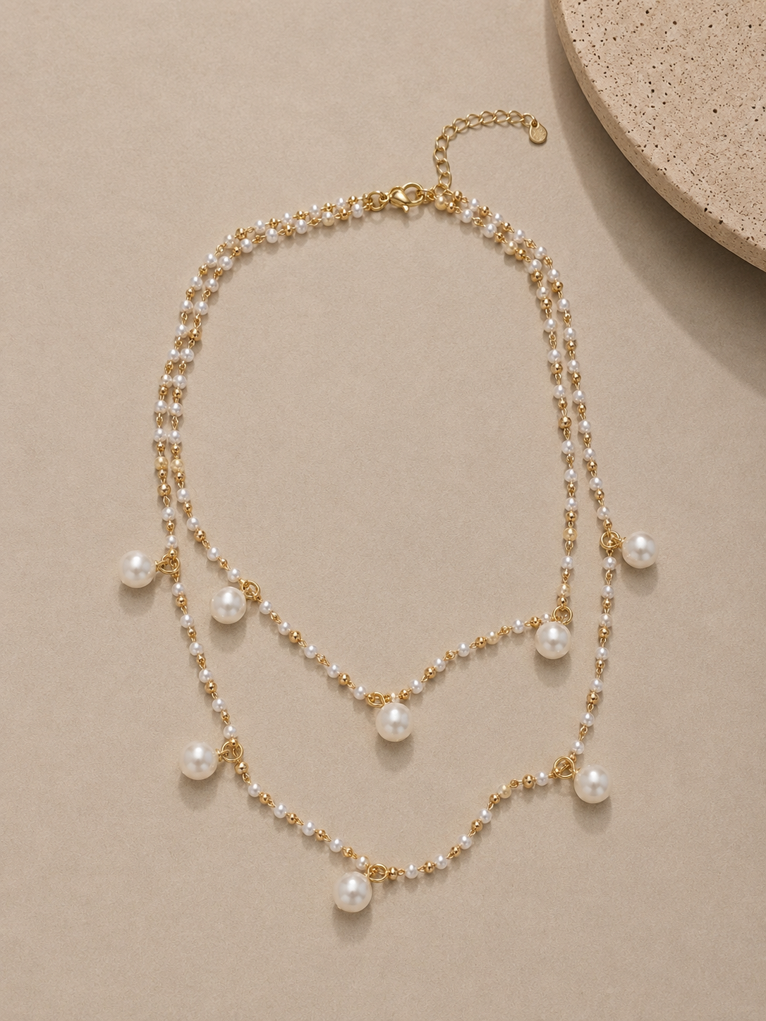 Collar Double Pearl