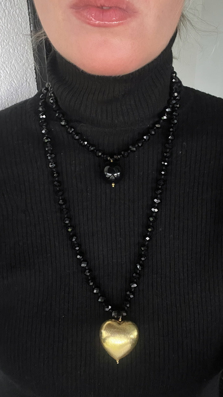 Collar Valentino en negro