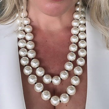 Collar largo de perlas