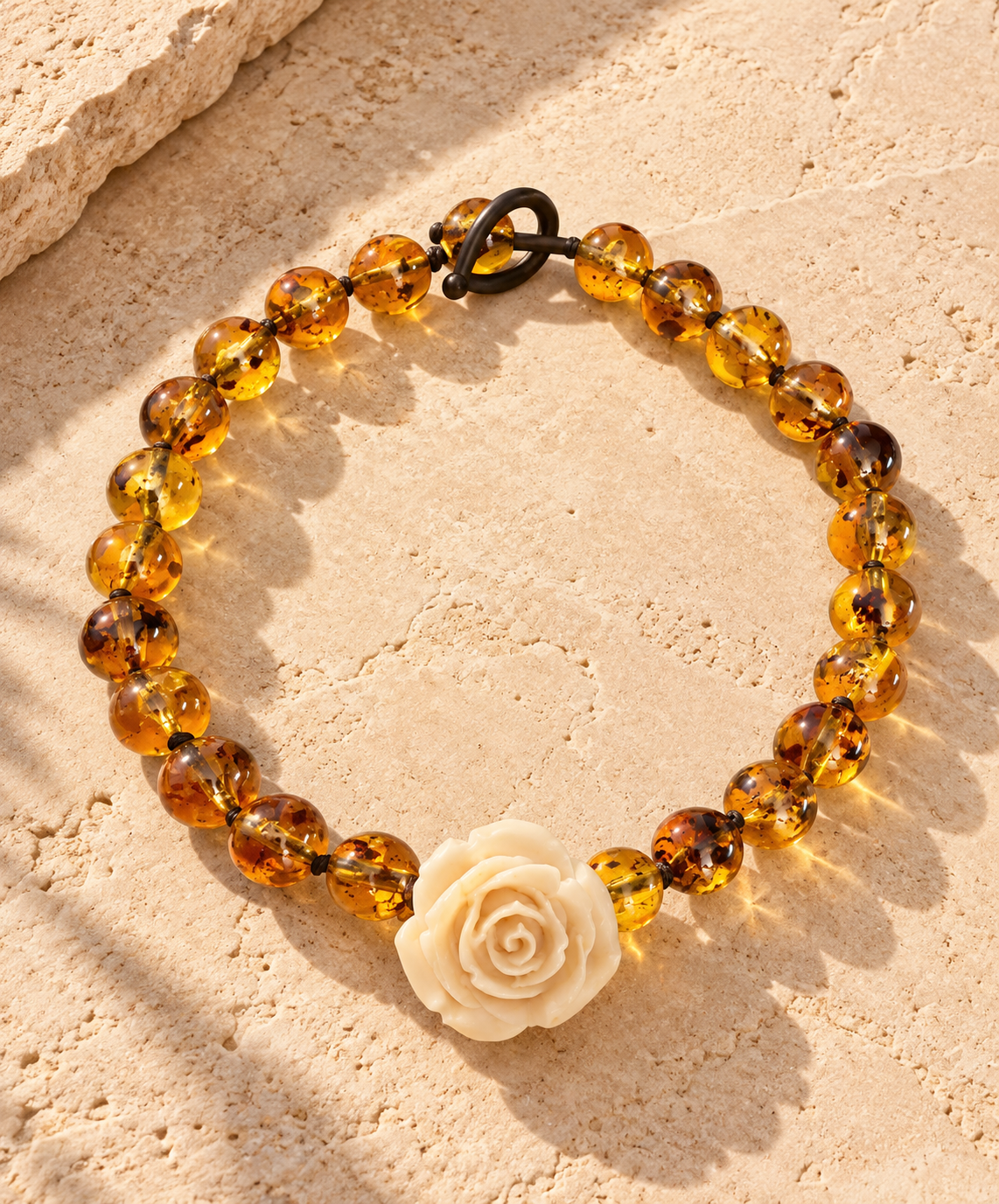 Collar Camelia Ambra