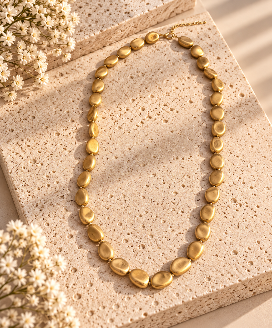 Collar Golden Pebbles