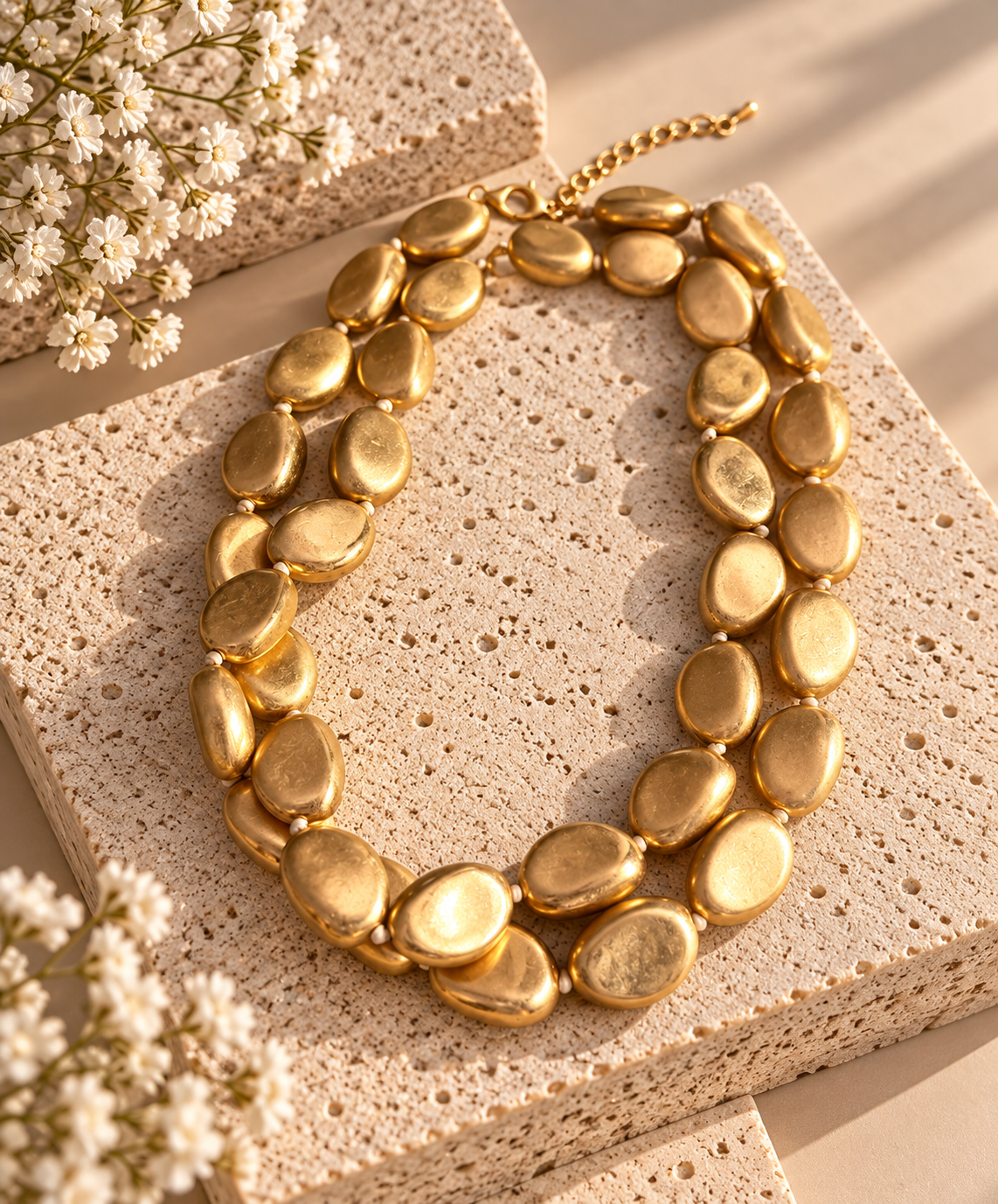 Collar Golden Pebbles