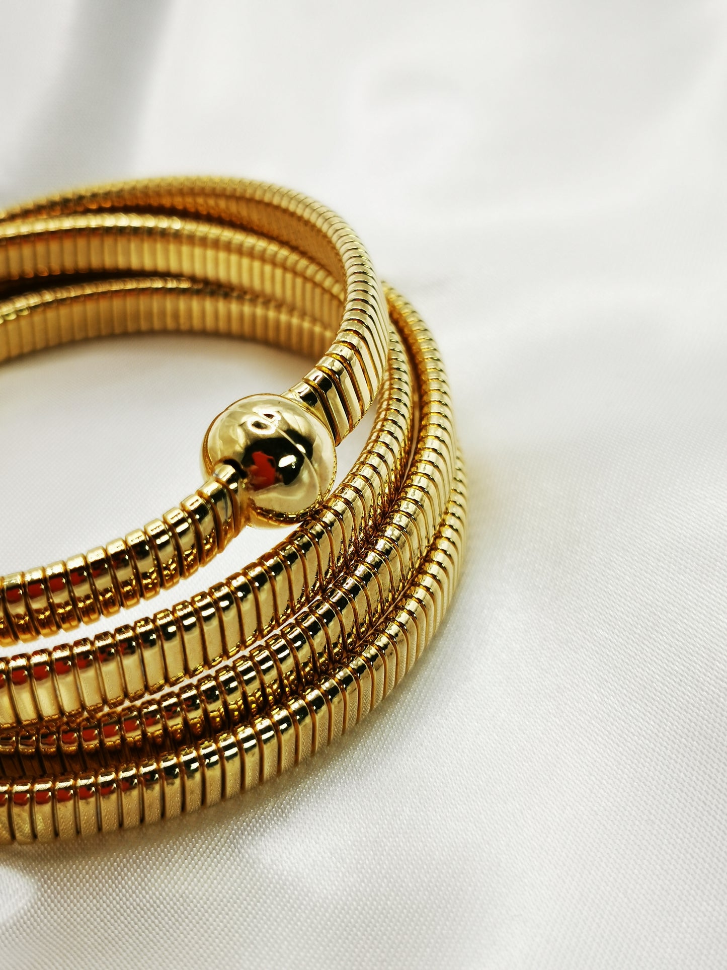 Pulsera tubogas oro larga