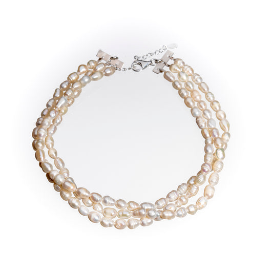 Choker de perlas barrocas