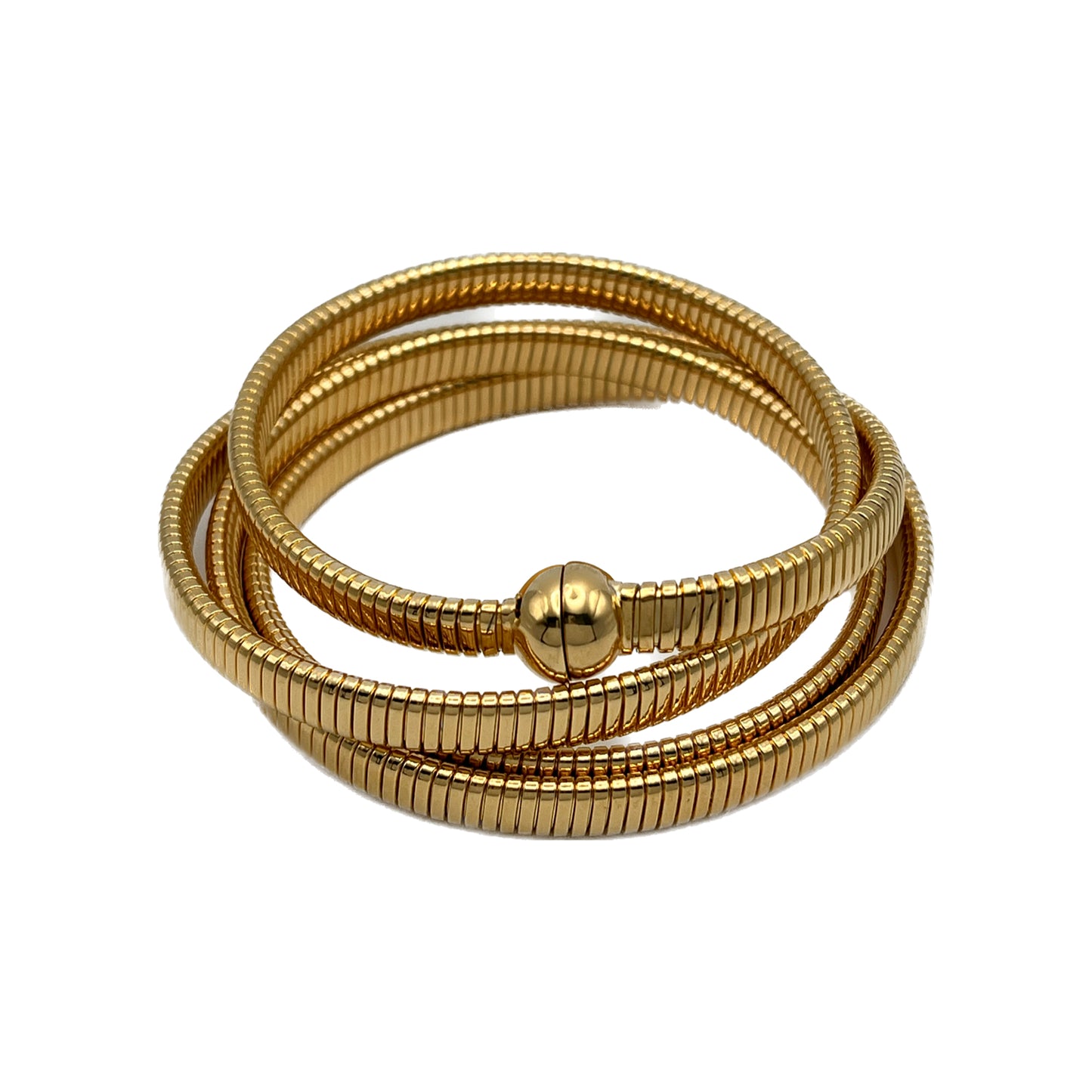 Pulsera tubogas oro larga